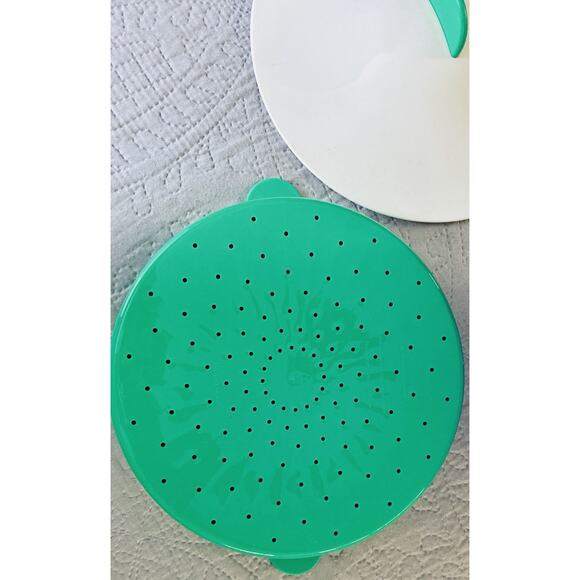 Vintage Tupperware 3pc Micro Steamer Microwaveable Vegetable Cooker 3066A-4 - Picture 3 of 9